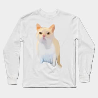 Annoyed Funny meme cat Long Sleeve T-Shirt